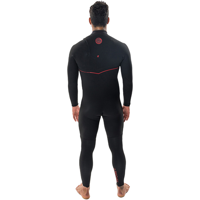 2024 Rip Curl Mens Flashbomb Fusion 3/2mm Zip Free Wetsuit 15QMFS - Black